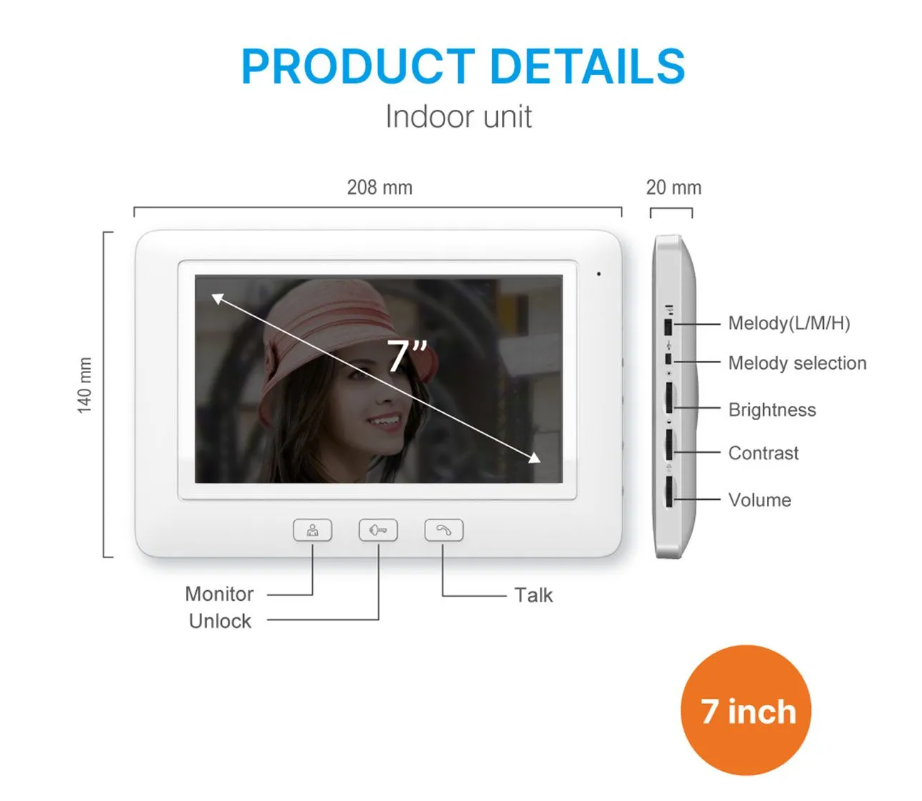 Door Video Camera RL-C07F-TY