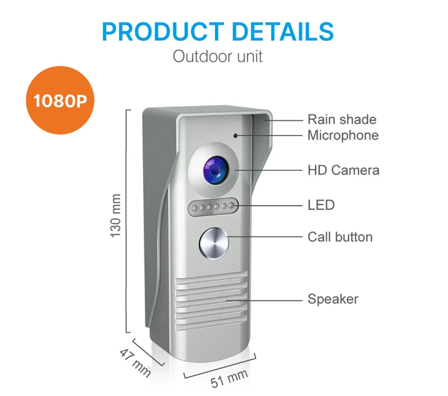 Door Video Camera RL-C07F-TY