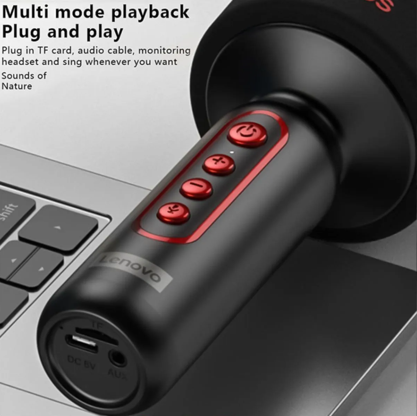 Skip to the end of the images gallery Skip to the beginning of the images gallery Lenovo Thinkplus M1 Karaoke Speaker & Microphone - LENOVO MIC M1