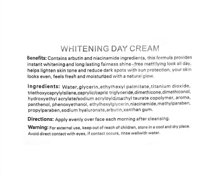 Whitening Day Cream
