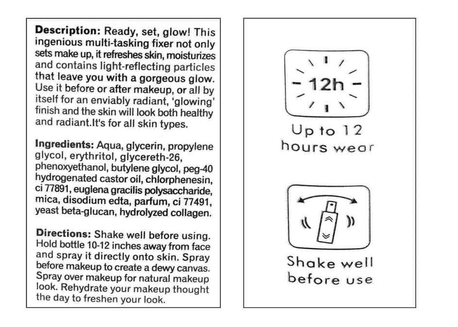 Gold Makeup Fixer Spray