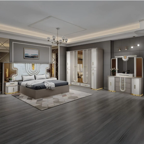 Bed Room Set Modern Double 17 Boxes