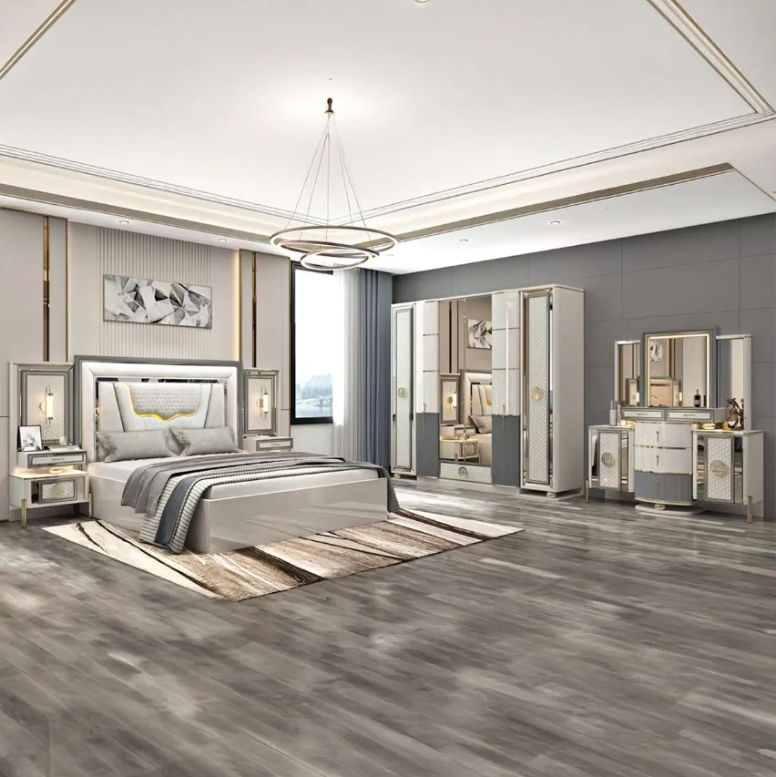 Bed Room Set Modern Double 19 Boxes