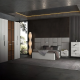 Bed Room Set Modern High Headboard bed YAO DONG-J-6020-BEIGE 180x200cm