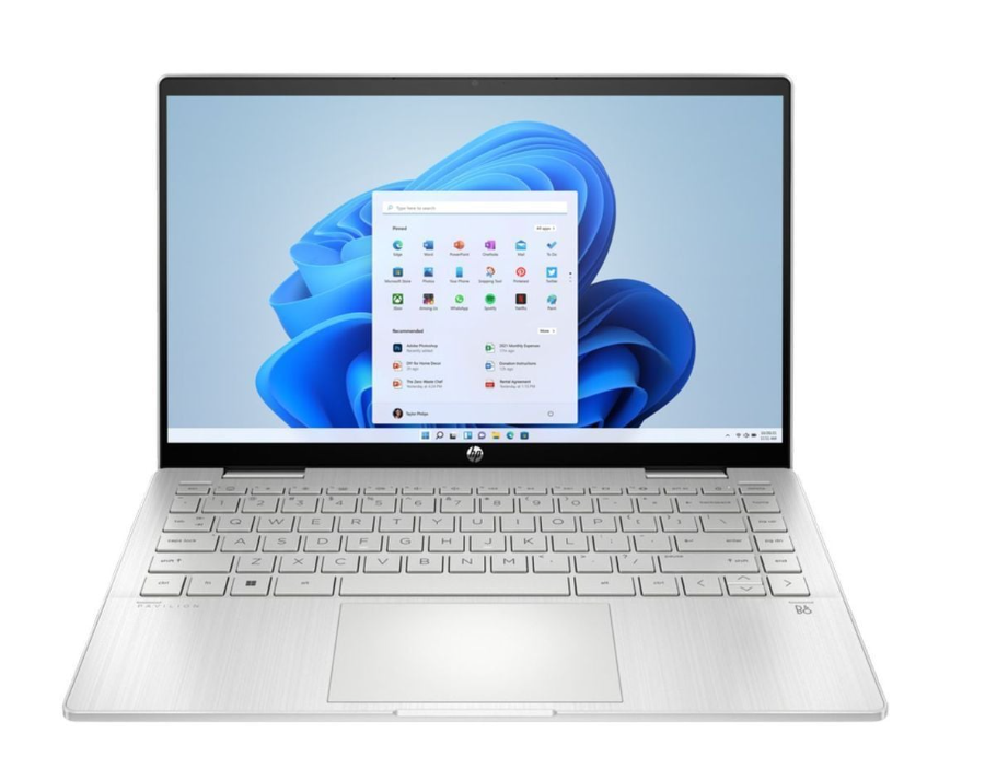 HP Pavilion x360 2-in-1 Convertible (2024) Laptop – 1st Series / Intel Core 7-150U / 14inch FHD / 1TB SSD / 16GB RAM / Shared Intel Graphics / Windows 11 Home / English & Arabic Keyboard / Natural Silver / Middle East Version – [14-EK2016NE]