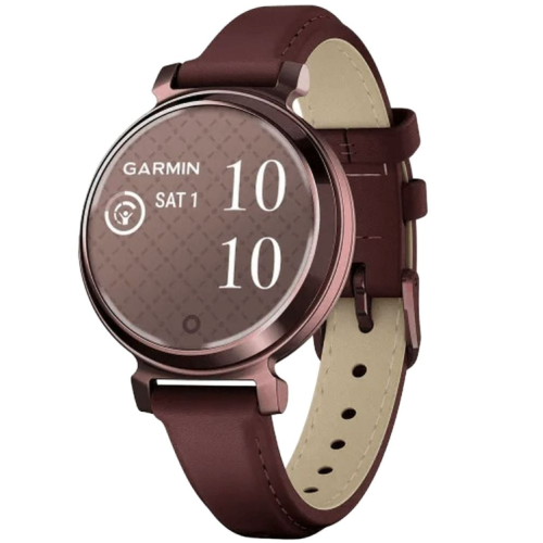 Garmin 010-02839-03 Lily 2 Classic Smartwatch Dark Bronze With Mulberry Leather Band