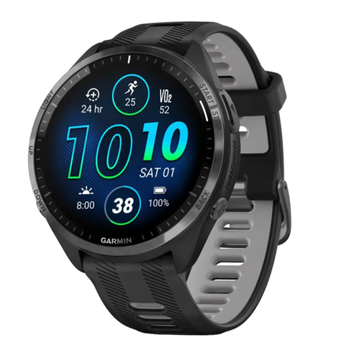 Garmin 010-02809-10 Forerunner 965 Smart Watch Carbon Grey DLC Titanium Bezel
