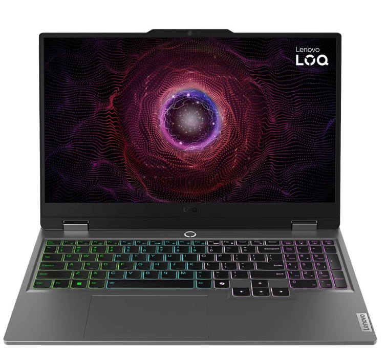 Lenovo LOQ 15ARP9 Gaming (2024) Laptop – AMD Ryzen 7-7435HS / 15.6inch FHD / 512GB SSD / 24GB RAM / 6GB NVIDIA GeForce RTX 4050 Graphics / Windows 11 Home / English & Arabic Keyboard / Luna Grey / Middle East Version – [83JC009HAX]