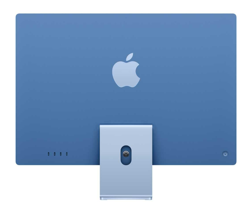 Apple iMac 24-inch (2024) – M4 with 10-Core CPU / 16GB RAM / 512GB SSD / 10-core GPU / macOS Sequoia / English & Arabic Keyboard / Blue / Middle East Version