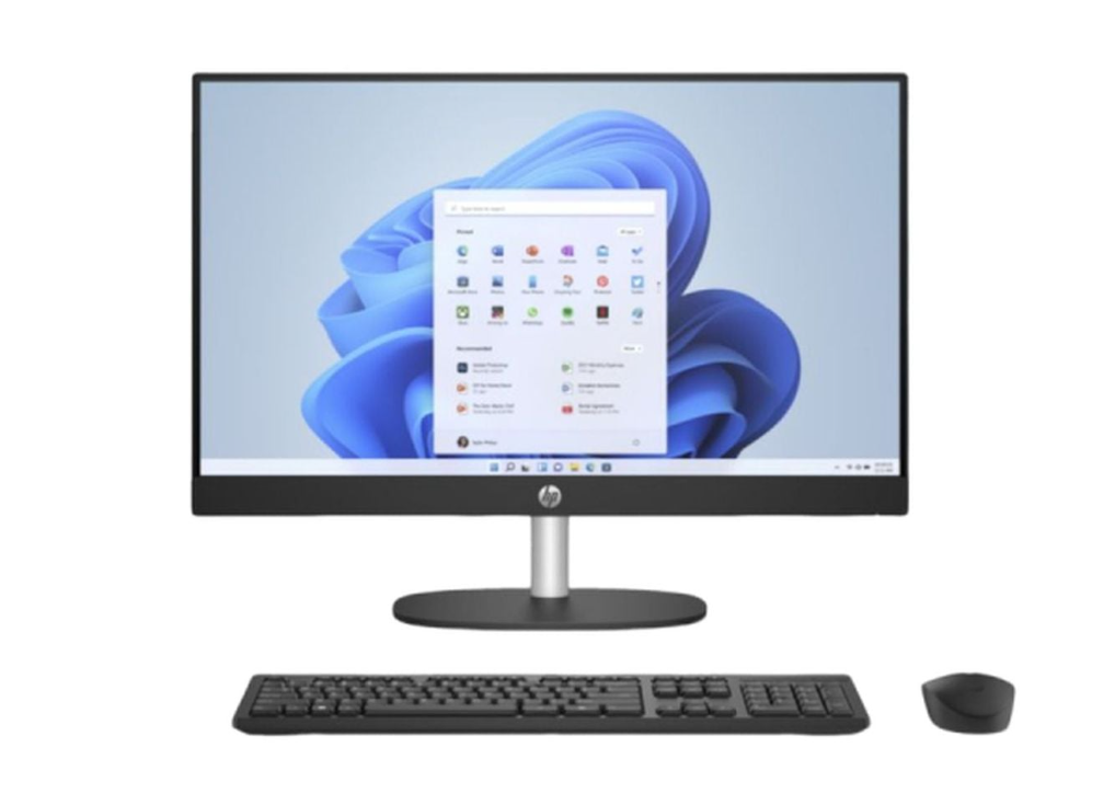 HP All-in-One (2022) Desktop – 13th Gen / Intel Core i5-1335U / 23.8inch FHD / 512GB SSD / 8GB RAM / Shared Intel Iris Xe Graphics / Windows 11 Home / English & Arabic Keyboard / Jet Black / Middle East Version – [24CR0018NE]