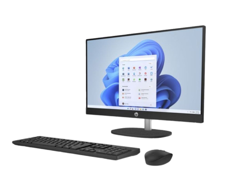 HP All-in-One (2022) Desktop – 13th Gen / Intel Core i5-1335U / 23.8inch FHD / 512GB SSD / 8GB RAM / Shared Intel Iris Xe Graphics / Windows 11 Home / English & Arabic Keyboard / Jet Black / Middle East Version – [24CR0018NE]