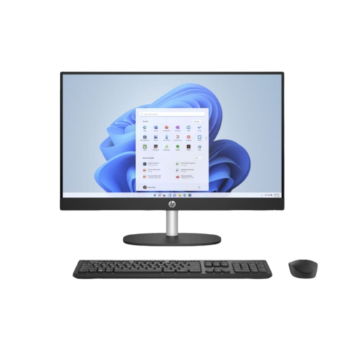 HP All-in-One (2022) Desktop – 13th Gen / Intel Core i5-1335U / 23.8inch FHD / 512GB SSD / 8GB RAM / Shared Intel Iris Xe Graphics / Windows 11 Home / English & Arabic Keyboard / Jet Black / Middle East Version – [24CR0018NE]