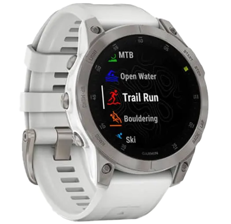 Garmin 010-02582-21 Epix Gen 2 Smart Watch Sapphire White Titanium