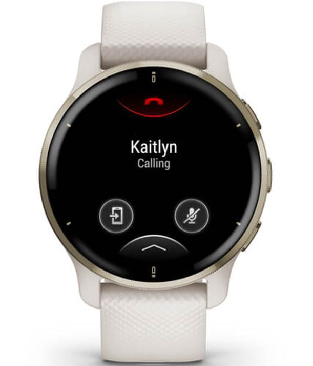 Garmin 010-02496-12 Venu 2 Plus Smartwatch Ivory Cream Gold