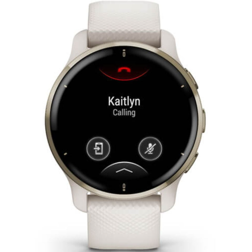 Garmin 010-02496-12 Venu 2 Plus Smartwatch Ivory Cream Gold