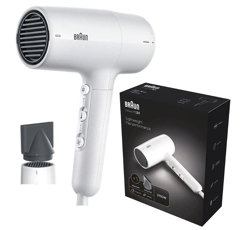 Braun HD2.1 Hair Dryer 2100 Watts BRHD210SDE