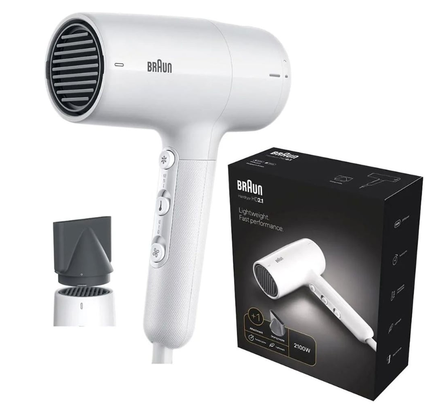 Braun HD2.1 Hair Dryer 2100 Watts BRHD210SDE