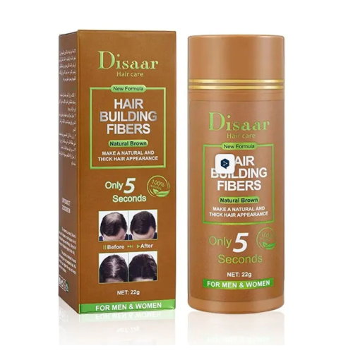 Disaar Hair Care Hair Building Fibers Natural Brown for Men & Women 22g