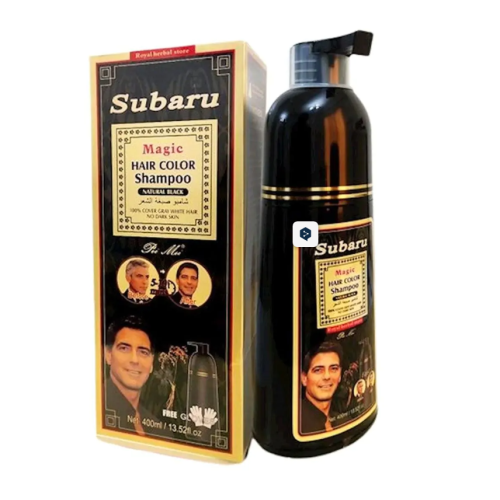 Subaru Magic Hair Color Shampoo Natural Black 400ml